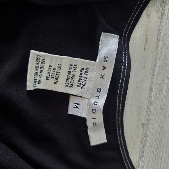 Max Studio Sleeveless Black Top - Picture 5 of 5